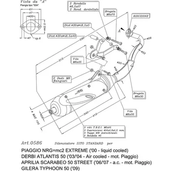 Motodíl Výfuk LeoVince PIAGGIO TYPHOON 50 2 stroke 2009 SITO