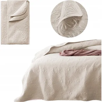 Prostěradlo Přehoz na postel Room99 polyester 240 cm x 220 cm béžový