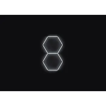 LED panel Kompletní LED hexagonové svítidlo bílé 6500 K, rozměr: 2 elementy 97 x 168 cm