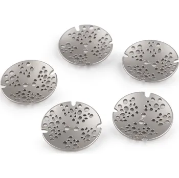 Knoflík Kovový knoflík designový velikost 32", 48" Varianta: 2 (48") nikl, Balení: 5 ks