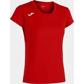 Dámské tričko Dámské/Dívčí sportovní tričko JOMA RECORD II SHORT SLEEVE T-SHIRT RED Velikost: S, Barva: RED