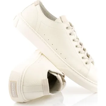 Pánské tenisky TENISKY WOOLRICH BOAT SHOE LACING MAN GRANA CREAM
