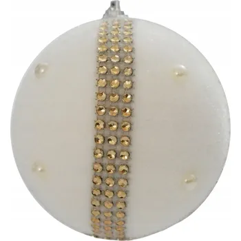 Vánoční dekorace Ozdobné vánoční vánoční baňky s flitry 10 cm, 2 ks