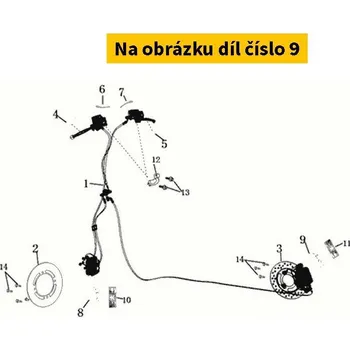 Brzda pro motocykl Super Soco Brzdové destičky 2590 CPx / VS1 20-21 S43310-TBG-A00-M1