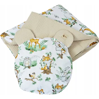 Zavinovačka ZAVINOVAČKA deka, POLŠTÁŘ s medvídkem, BAVLNA pro miminko, 100x75 cm