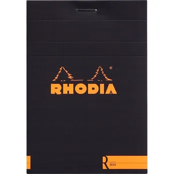 Blok Blok Rhodia Le R N°12 8,5x12 cm, linkovaný, černý