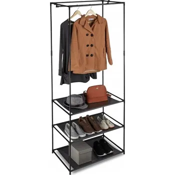 Věšák Stojanový věšák kovový Relaxdays černý