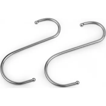 Věšák Kovový háček 10 cm Varianta: nikl, Balení: 5 ks