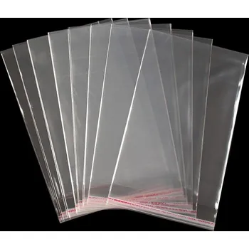Obalový materiál PP sáček s lepicí klopou 13x20 cm Varianta: transparent, Balení: 100 ks