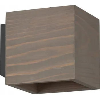 Nástěnné svítidlo LED SVĚTLO NÁSTĚNNÉ ČTVEREC G9 LOFT DŘEVO