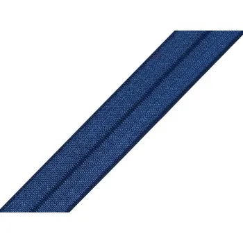 Textilní guma Lemovací pruženka půlená šíře 18 mm Varianta: 6 modrá tmavá, Balení: 5 m
