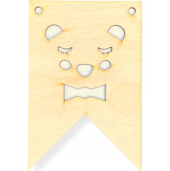DŘEVĚNÝ PROPORCIONEK GIRLANDA BANNER ZÁVĚS DO POKOJE MEDVÍDEK KOALA