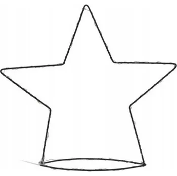 Obraz SVÍTÍCÍ LED DRÁTĚNÁ FIGURKA VÁNOČNÍ HVĚZDA 35X8 CM NA BATERIE