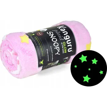 deka Deka Kanguru z polyester 130 cm x 150 cm růžová