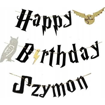 Narozeninový BANNER Girlanda Harry Potter + JMÉNO