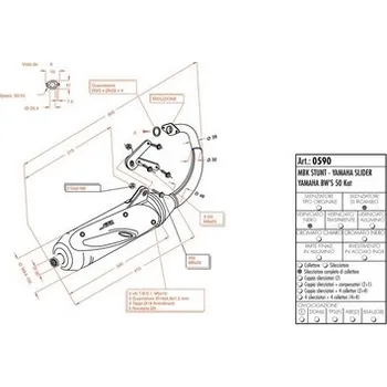 Motodíl Výfuk LeoVince YAMAHA SPY 1995 - 1998 SITO
