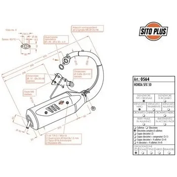 Motodíl Výfuk LeoVince HONDA SFX 50 SITOPLUS