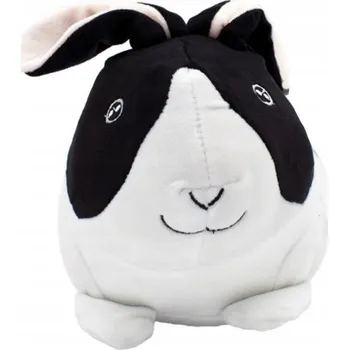 plyšák Plyšová hračka Králíček, 27 cm - bílo/černý