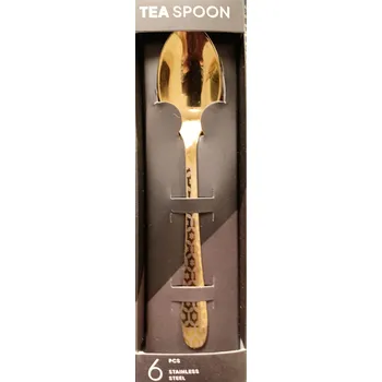 Příbor Sada příborů Cardsplitter ZLATÁ S GRAFIKOU 6 ks