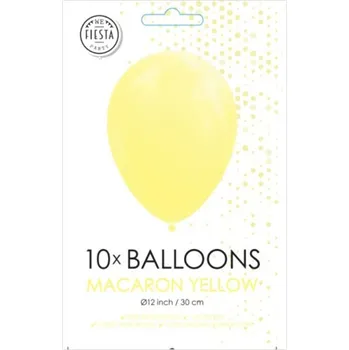 Balónek Fiesta - Balónky - 10 ks - makaronově žlutá - Ø 30cm 80140 Nové zboží