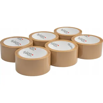 Lepicí páska Balicí páska Dalpo hnědá šířka 48 mm délka 54 m 6 ks