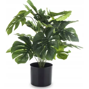 umělá květina Dekorativní rostlina květina monstera černá květináč