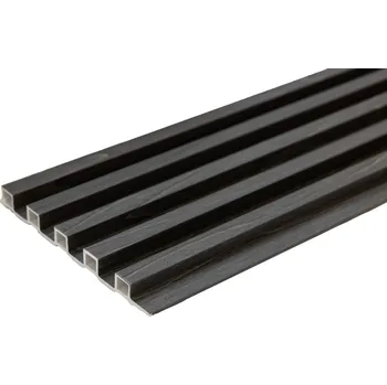 WPC Obkladový panel - Lamela vystouplá, Šedá, VZOREK