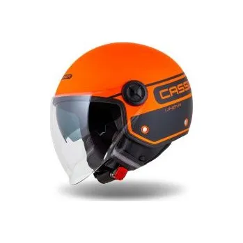 Helma na motorku Moto přilba Cassida Handy Plus Linear oranžová matná/černá - S(55-56)
