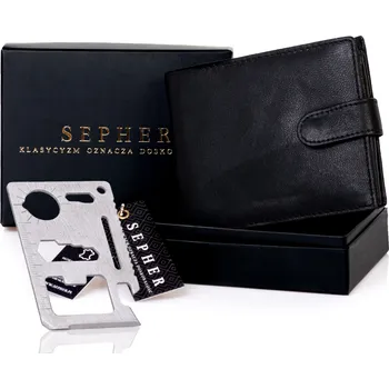 Sepher peněženka z pravé kůže černá - muž