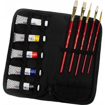 Výtvarná sada Umělecká sada pro malování pro děti - olejové barvy, štětce, pouzdro