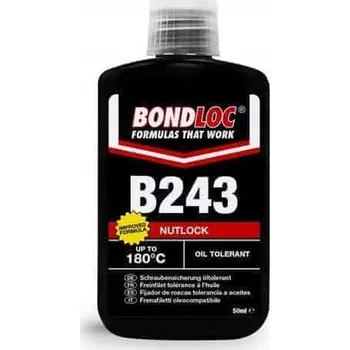 Průmyslové lepidlo Lepidlo ODOLNÉ PROTI OLEJI NA ZÁVITY Anaerobní modré BondLoc B 243 10g