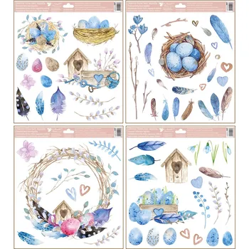 Okenní dekorace Anděl Přerov Velikonoční fólie na okna 30 x 33,5 cm mix motivů