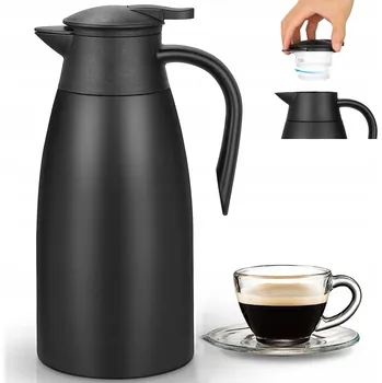 Termoska Konferenční termoska džbán na káva a čaj 2l černá