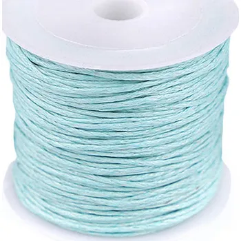 Příze Šňůra bavlněná Ø0,8 mm voskovaná Varianta: 19 modrá pomněnková, Balení: 1 ks