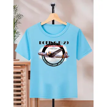 Chlapecké tričko STRIKER Dětské tričko Boeing B-29 Barva: Modrá, Velikost: 6 Let