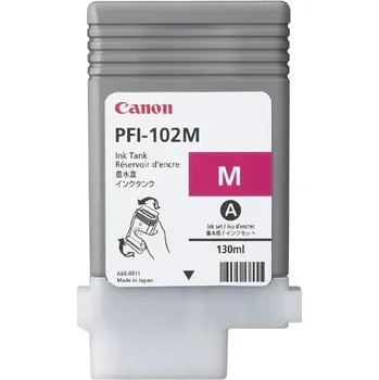 Počítač Canon cartridge PFI-102M iPF-500, 60x0, 70xx, LP-xx (PFI102M)/magenta/130ml