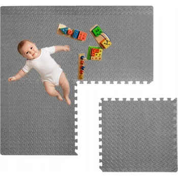 Hrací deka Měkké Puzzle pěnová podložka PRO DĚTI pohodlná silná na hraní 120x120cm