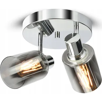 Závěsné stropní svítidlo Lustr CHROM Skleněné trubice 540-EG2 LED E27