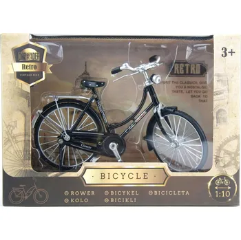 autíčko Model kola BICYKLE PHOENIX Classic dámské 1:10 kovové černé
