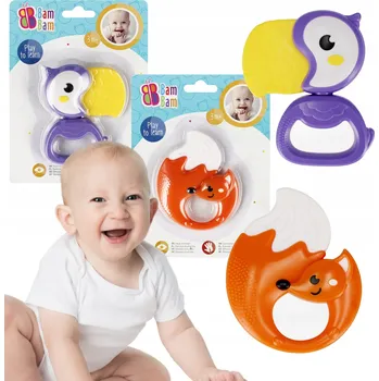 Kojenecký set 2 x chrastítko - tukan, liška