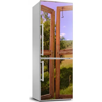 Fototapeta Samolepka na ledničku Krajina za oknem 70x190