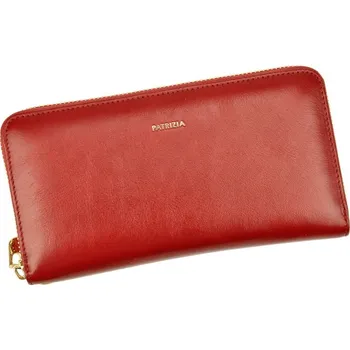 Celozipová kožená červená peněženka Patrizia IT-119 + RFID