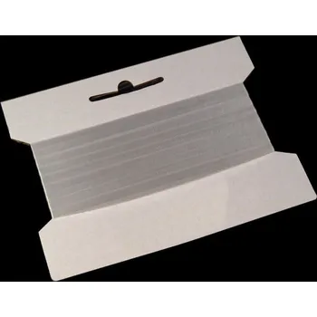 Textilní guma Silikonová pruženka / lastin šíře 6 mm elastická Varianta: transparent, Balení: 20 m