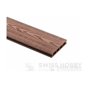 Terasové prkno Terasové prkno WPC Guttadeck 2D 140 x 25 x 4000 mm oak brown