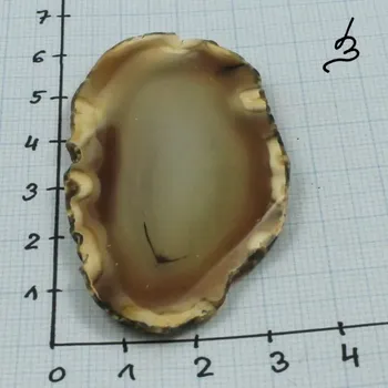 Materiál na výrobu šperku Achát plátek přírodní nebarvený č. 5