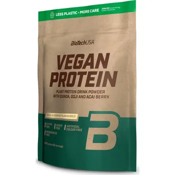 Protein BioTech USA Vegan Protein, 2000 g Příchuť: Příchuť: Vanilka/Sušenka, Balení: 500 g
