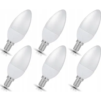 Žárovka 6x LED žárovka E27 6W=45W - 500lm Neutrální bílá