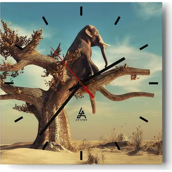 Hodiny Velké nástěnné hodiny 40x40 Abstrakce Skleněné tiché hodiny