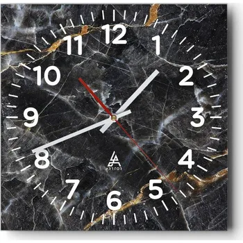 Hodiny Nástěnné hodiny do obýváku 40x40 Abstrakce Tiché hodiny Skleněné hodiny Bez hlučnosti