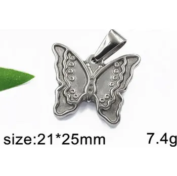 Přívěsek Motýl - ocelový přívěsek - varianta 2